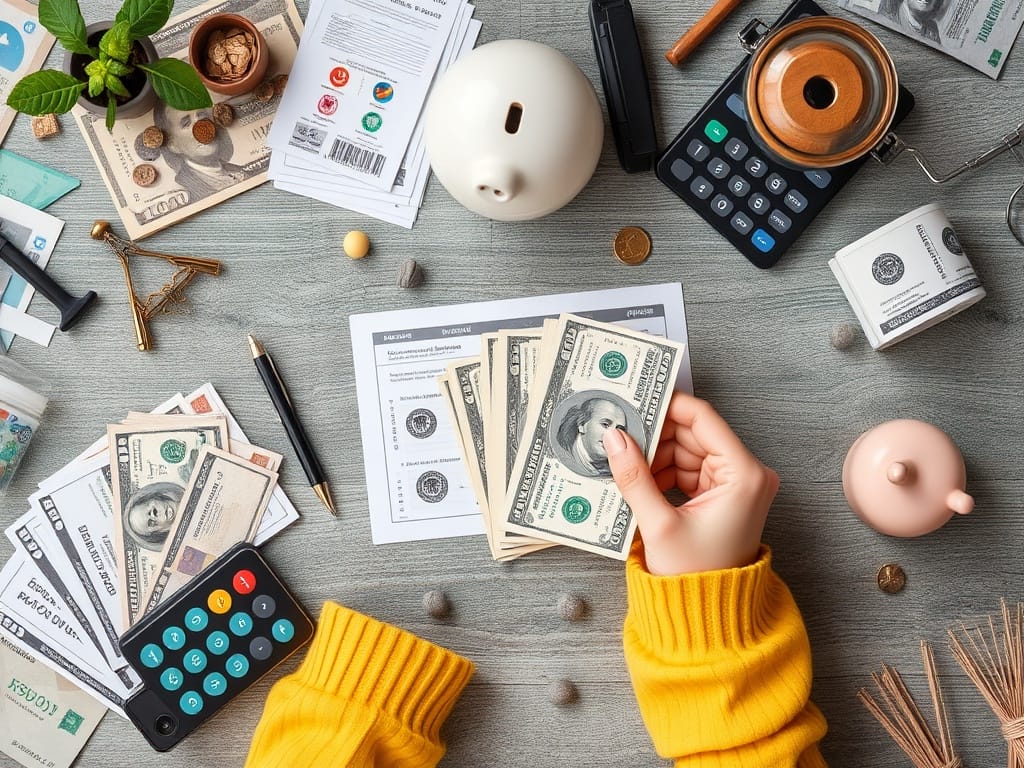 U.S. consumer reviewing a credit report and drafting a dispute letter at home.