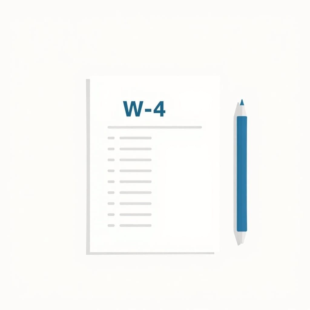 Blank tax form and pen illustrating how to fill out a W-4 correctly.
