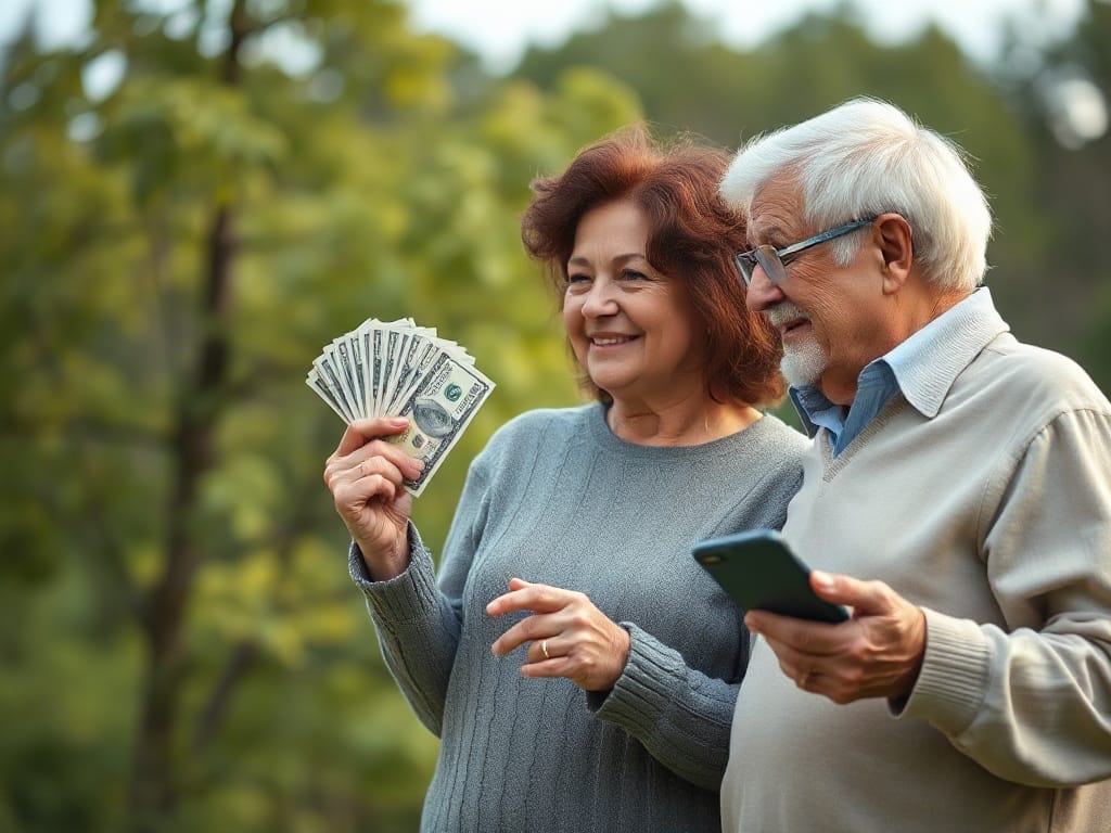 American worker reviewing 401(k) fund options with a financial advisor at a kitchen table.