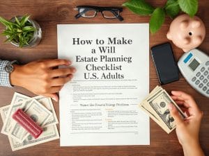 How to Make a Will: A Practical Estate Planning Checklist for U.S. Adults