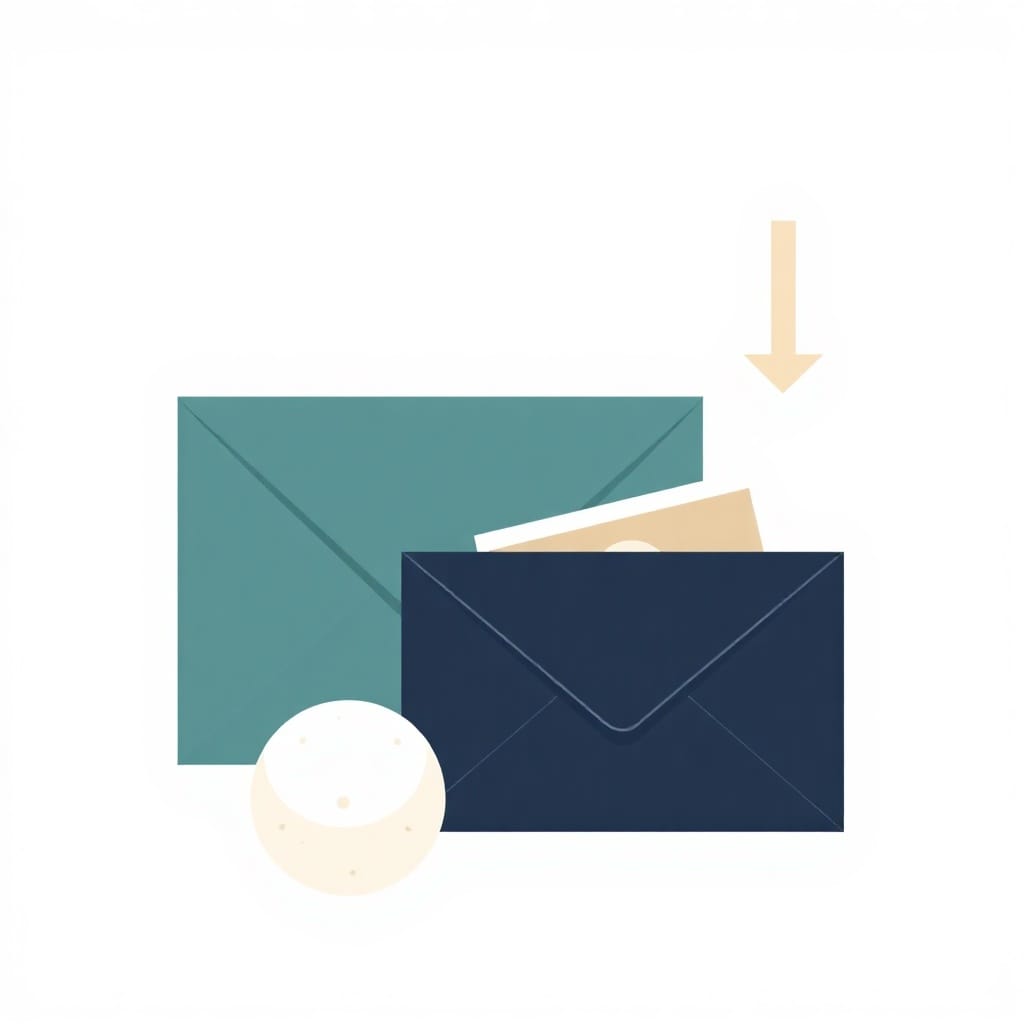 Debt snowball vs debt avalanche shown with bill envelopes, a snowball, and downward arrow.