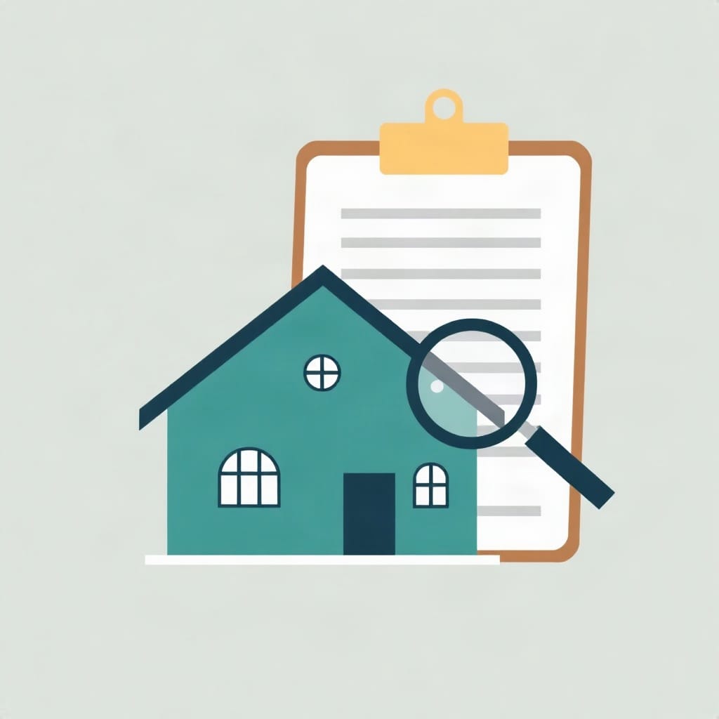 House and clipboard illustration explaining what is a home appraisal for mortgage decisions.